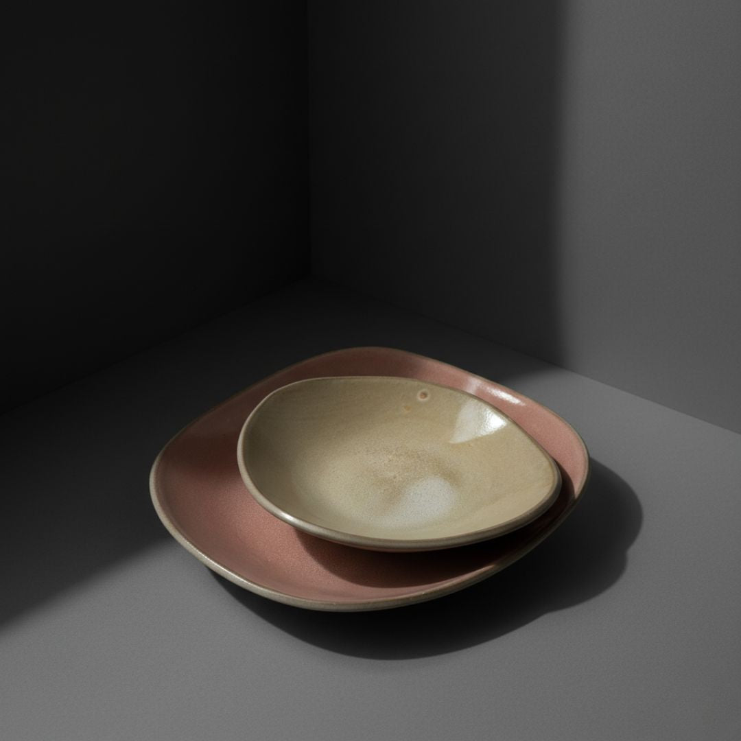 Hana Karim Plate Set - Earth Rose & Sand