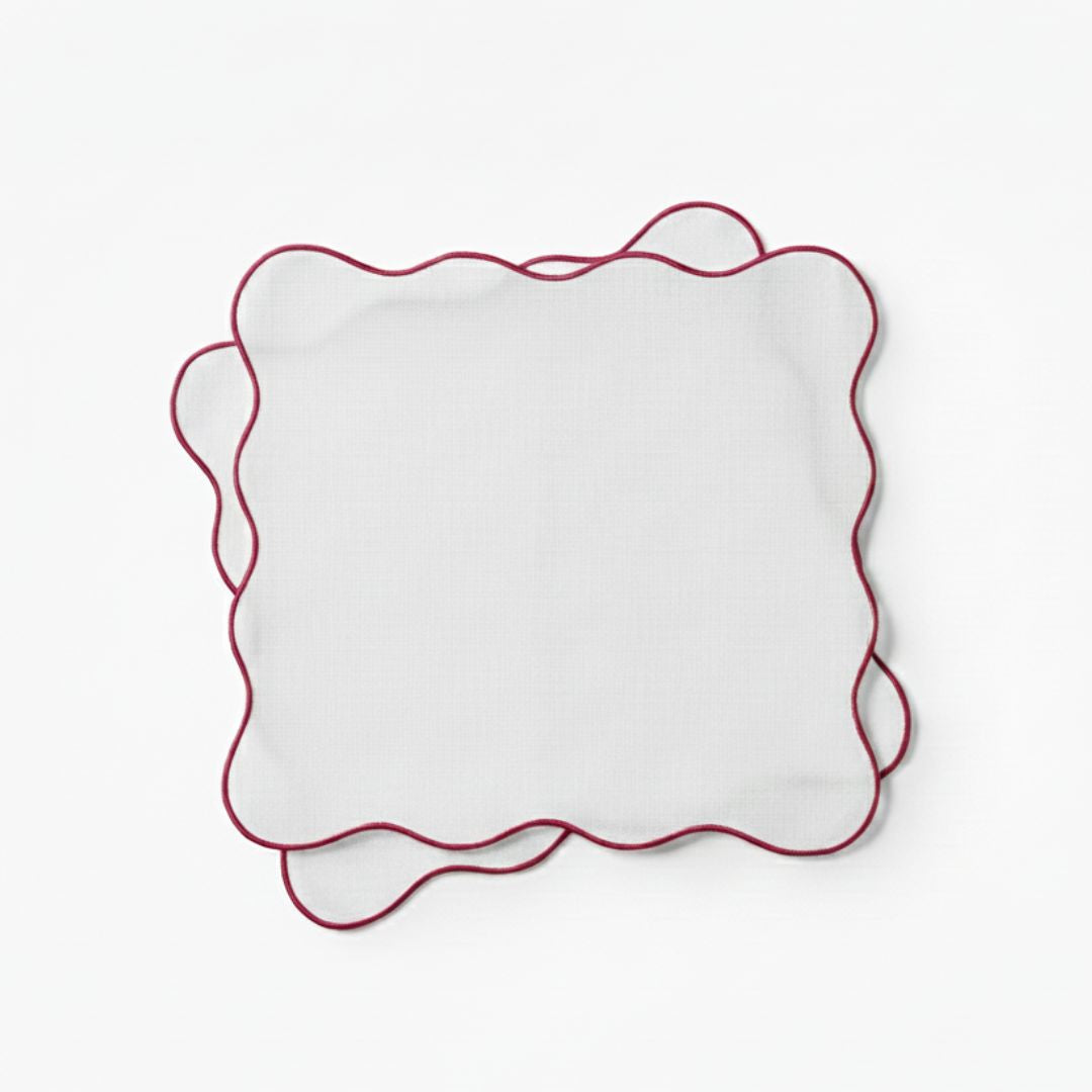 Riva Scallop Linen Napkin (Set of 2/4)