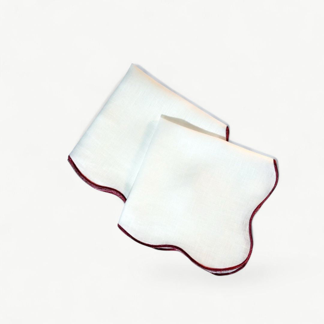 Riva Scallop Linen Napkin (Set of 2/4)