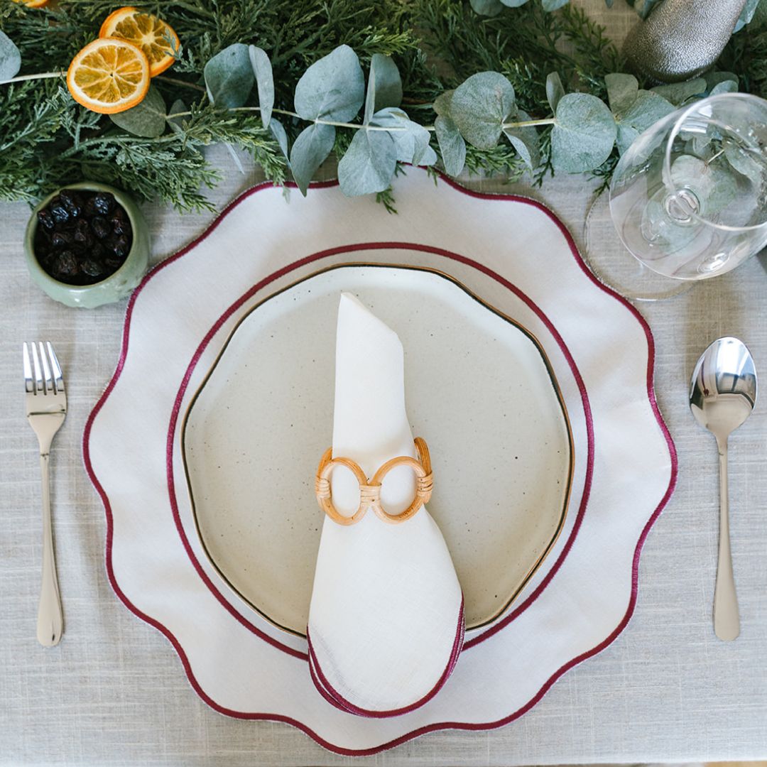 Riva Scallop Linen Napkin (Set of 2/4)