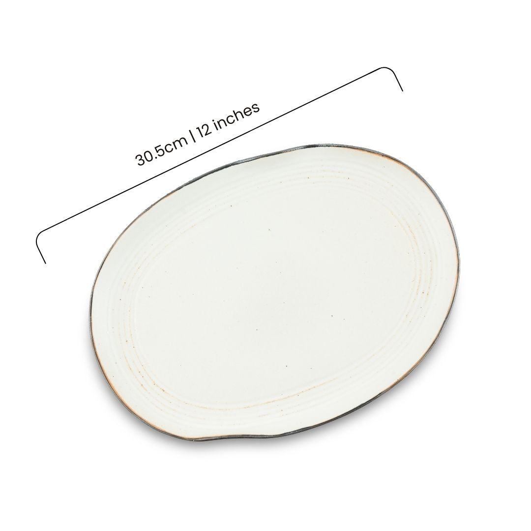 Wabi Oval Serving Platter