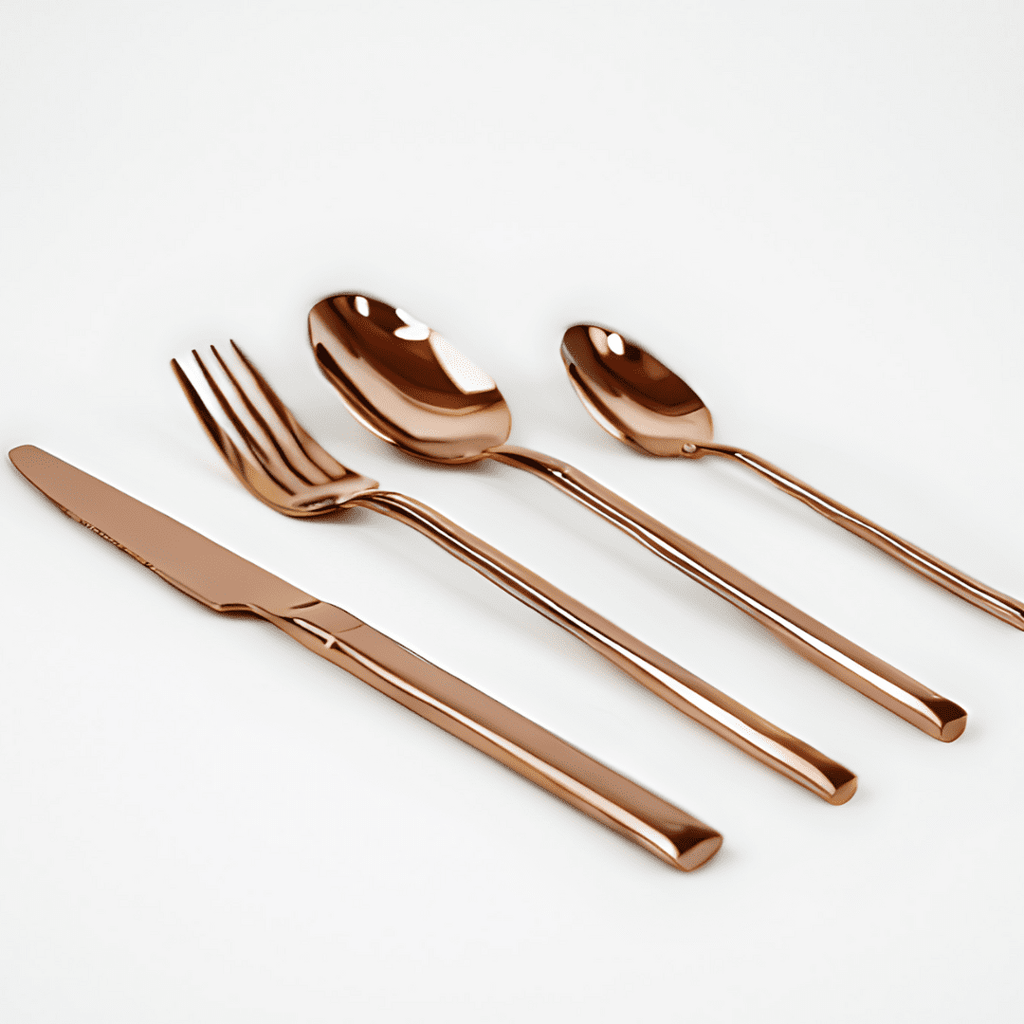 Via 18/10 Rose Gold Stainless Steel Cutlery