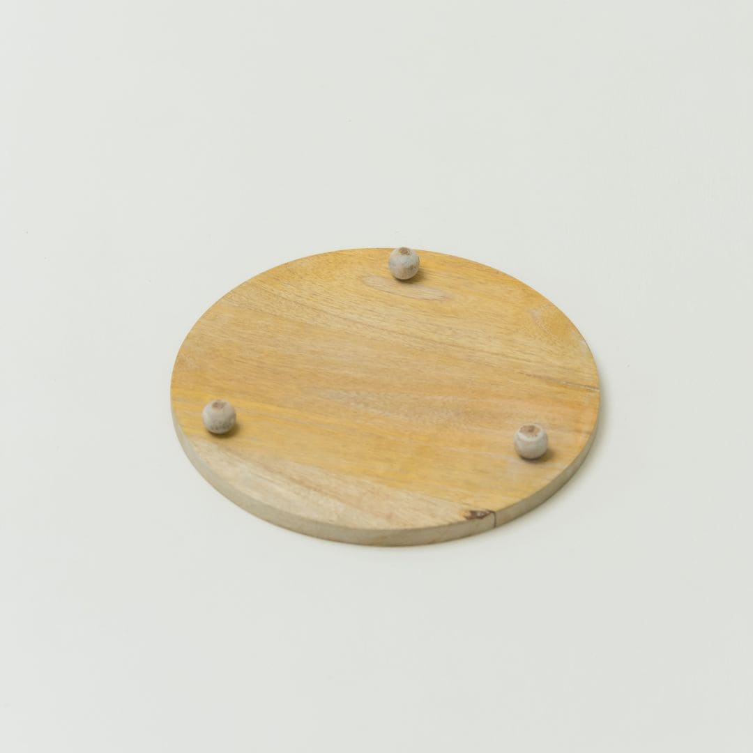 Cadiz Wooden Round Tray