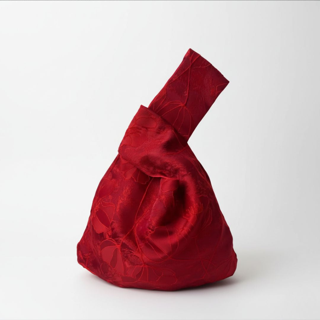 Embroidered Knot Bag