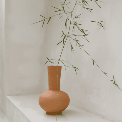 Poppi Terracotta Large Floor Vase