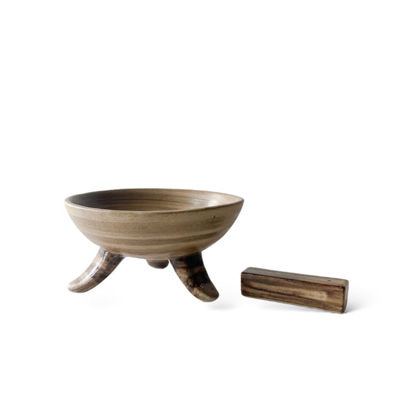 Athenee Footed Ceramic Bowl