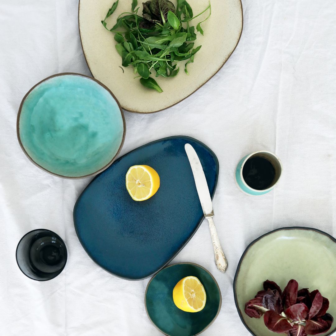 Hana Karim Side Plate in Turquoise