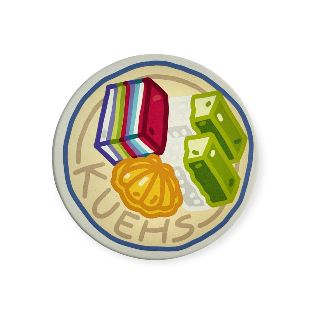 Kueh Diatomite Coaster Unique Gift