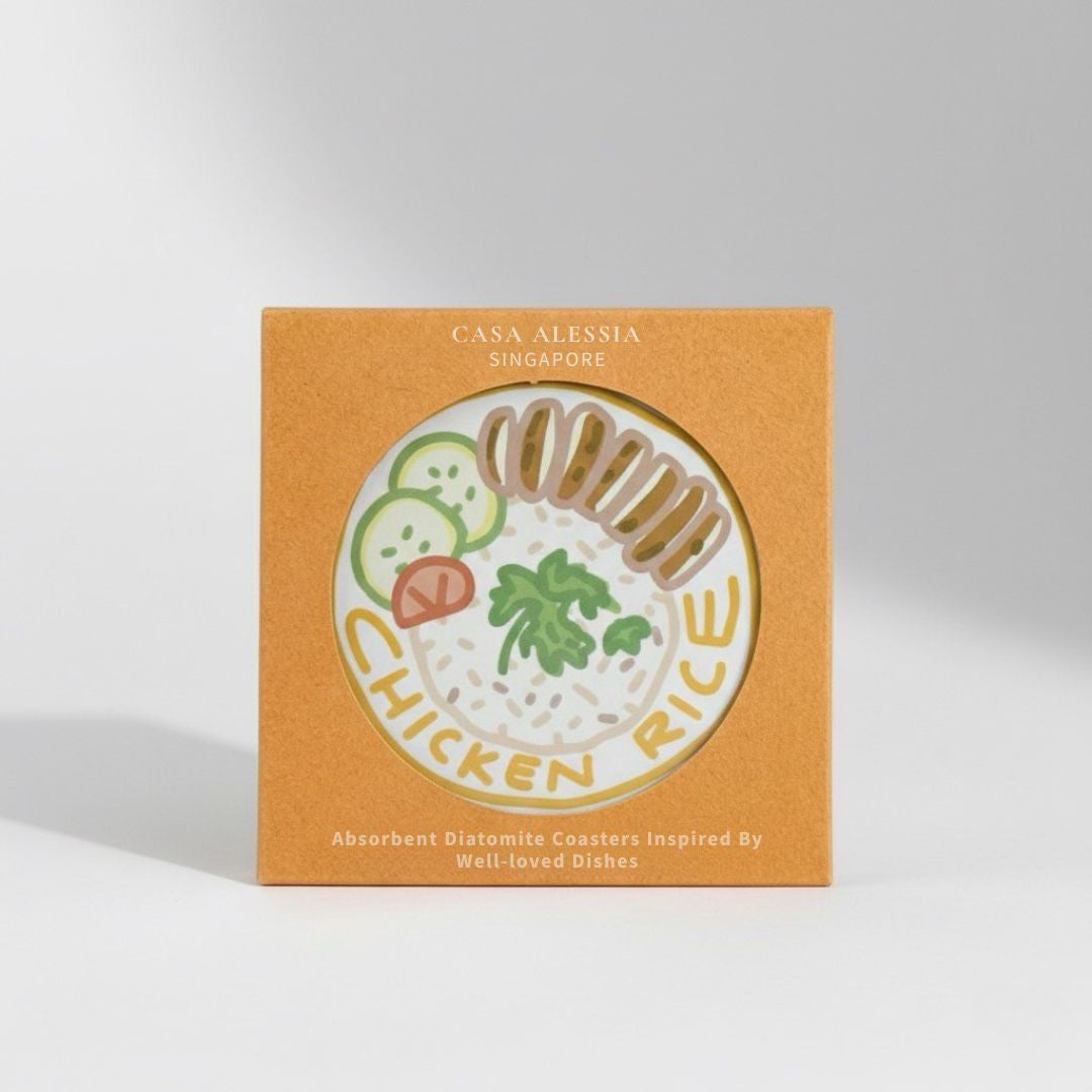 Chicken Rice Diatomite Coaster