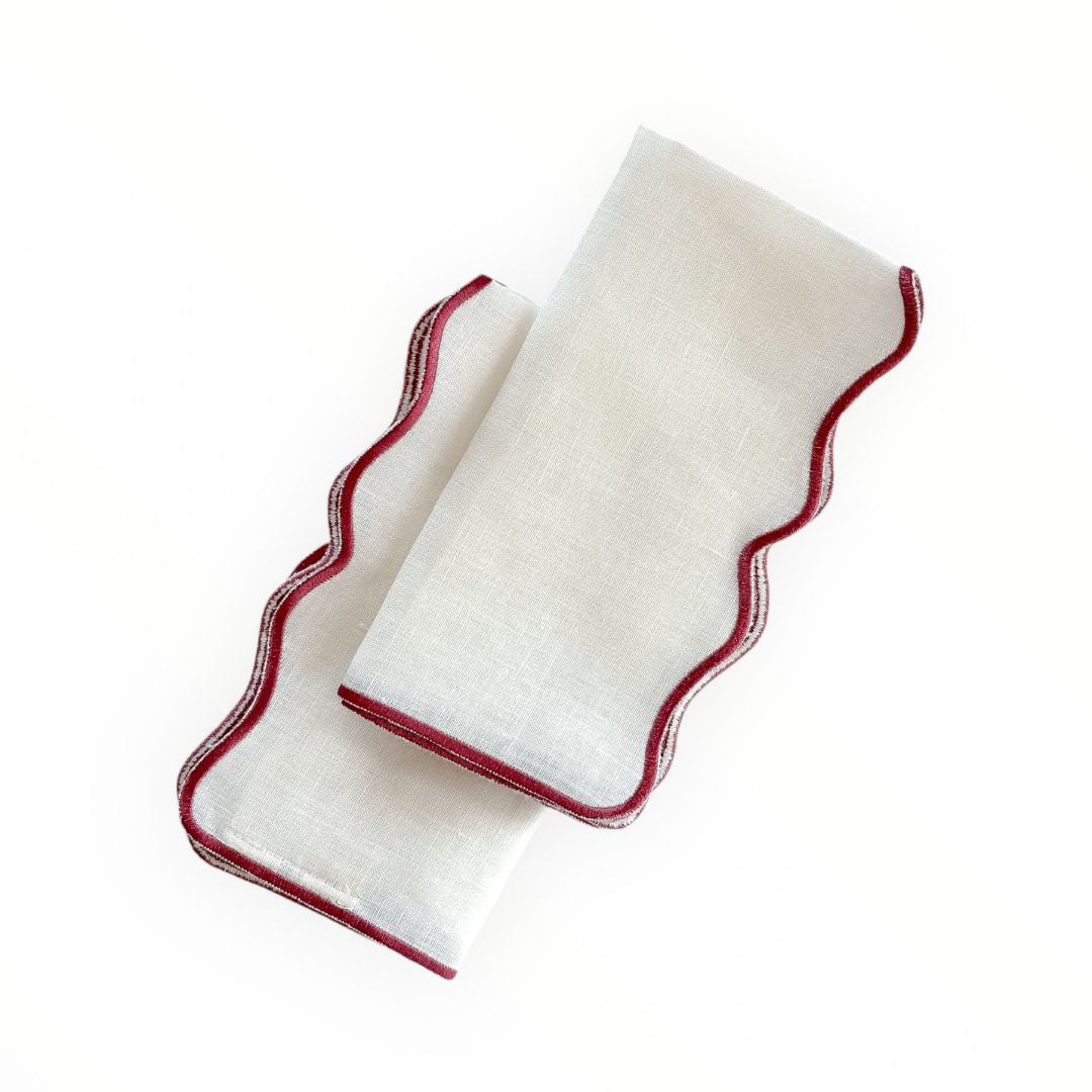 Como Scallop Linen Napkin (Set of 2/4)