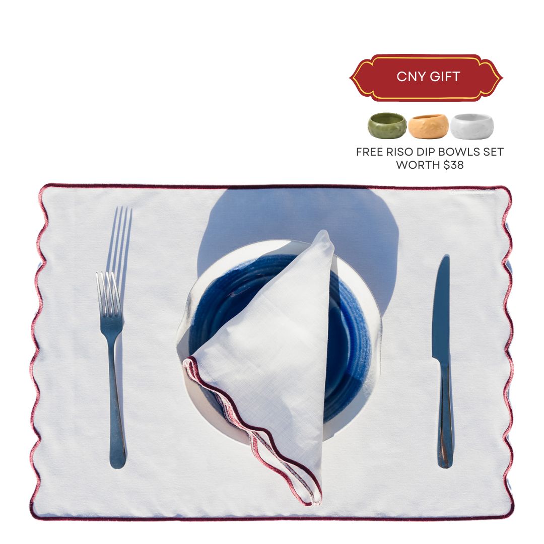 Como Linen Placemat + Napkin Set (4pax)