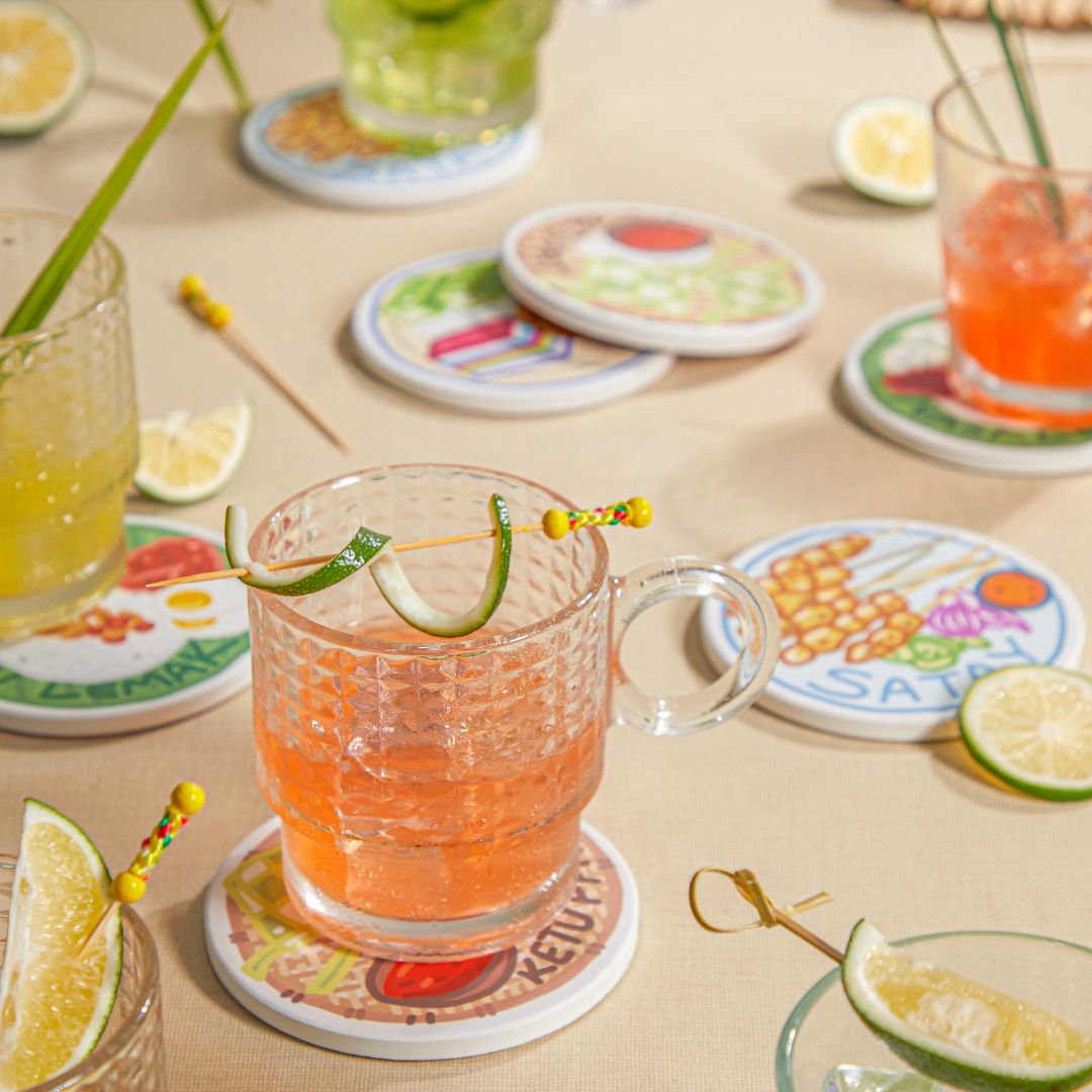 Ketupat Diatomite Coaster Unique Souvenir Gift