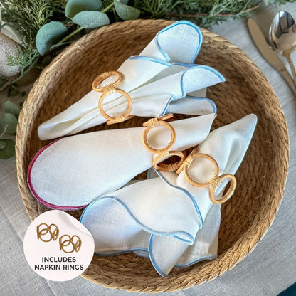 Como Scallop Linen Napkin (Set of 2/4)