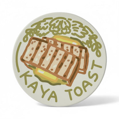 Kaya Toast Diatomite Coaster