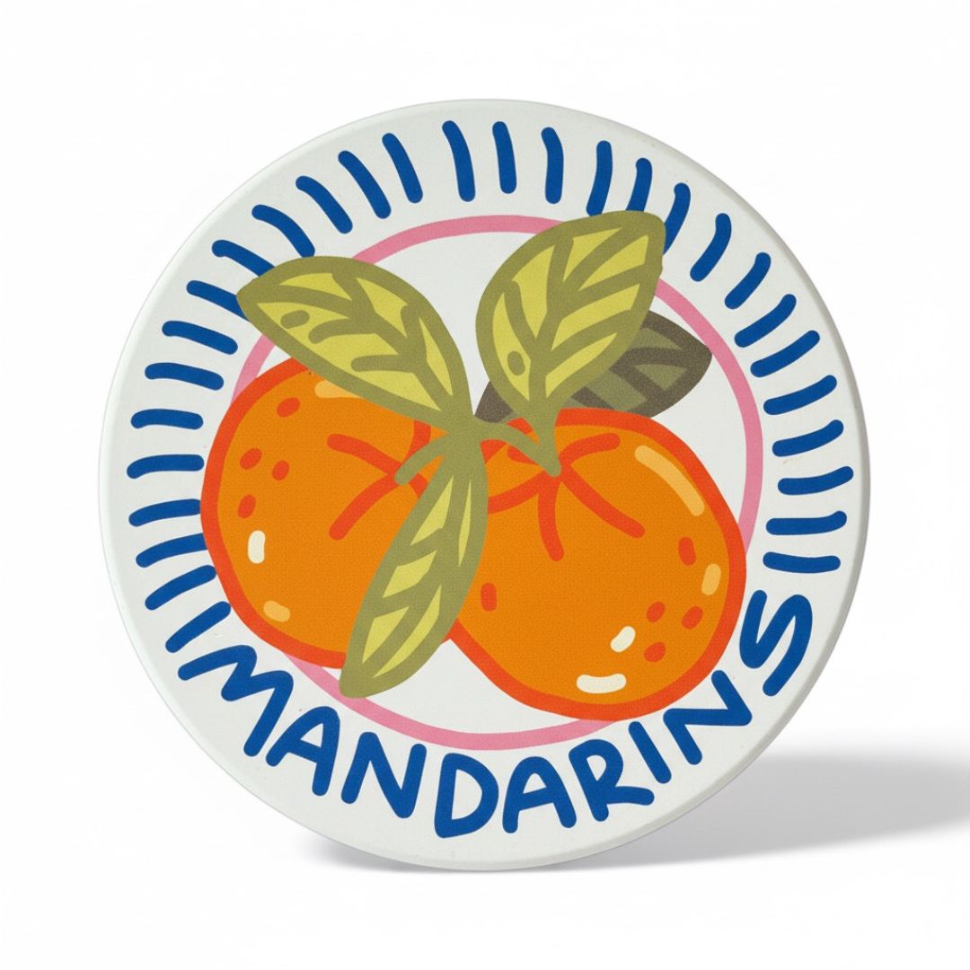 Mandarins Diatomite Coaster