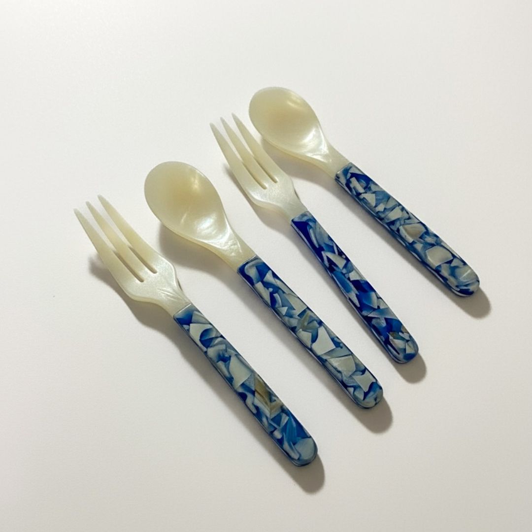 Mother of Pearl Entrée Fork &amp; Spoon Set