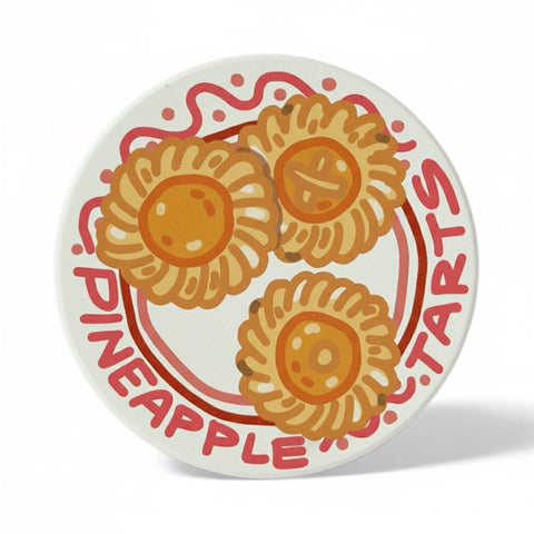Pineapple Tarts Diatomite Coaster