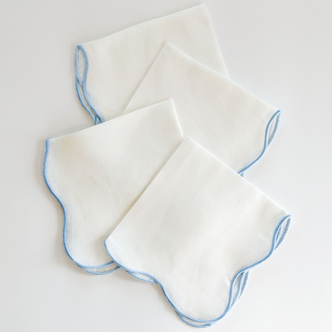 Riva Scallop Linen Napkin (Set of 2/4)