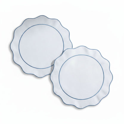 Riva Scallop Round Linen Placemat (2/4)