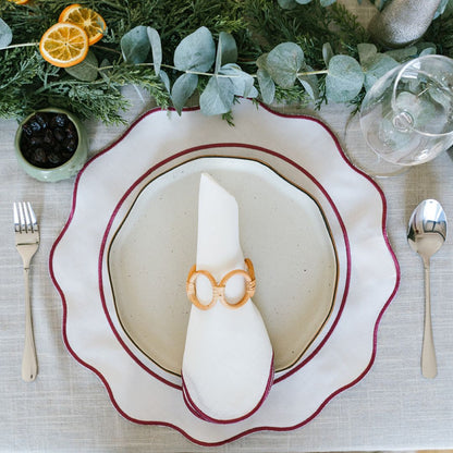 Riva Scallop Linen Napkin (Set of 2/4)