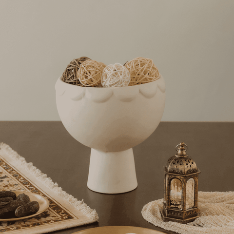 Hera Ceramic Pedestal Bowl