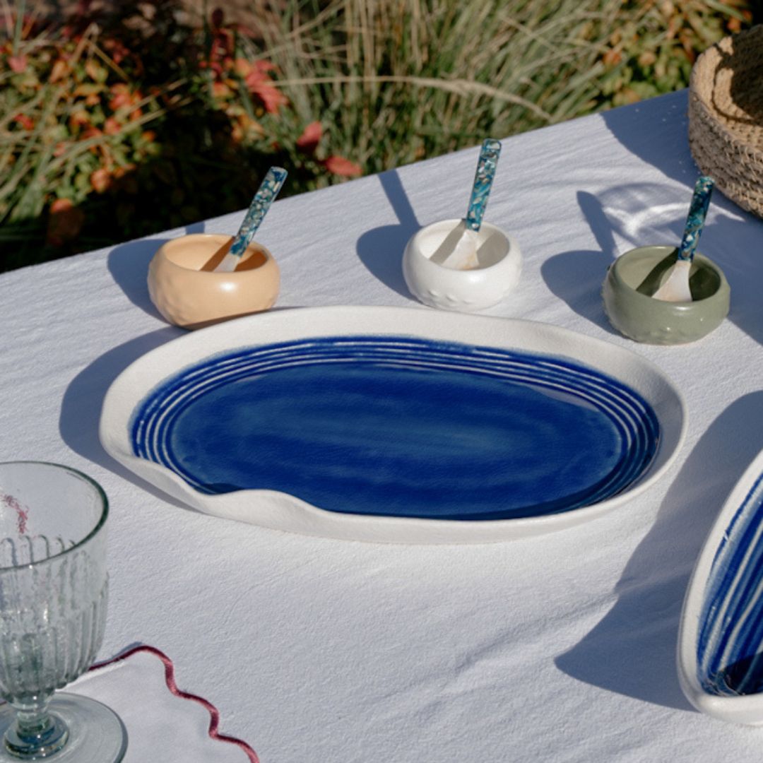 Izola Oval Platter + Riso Bowls