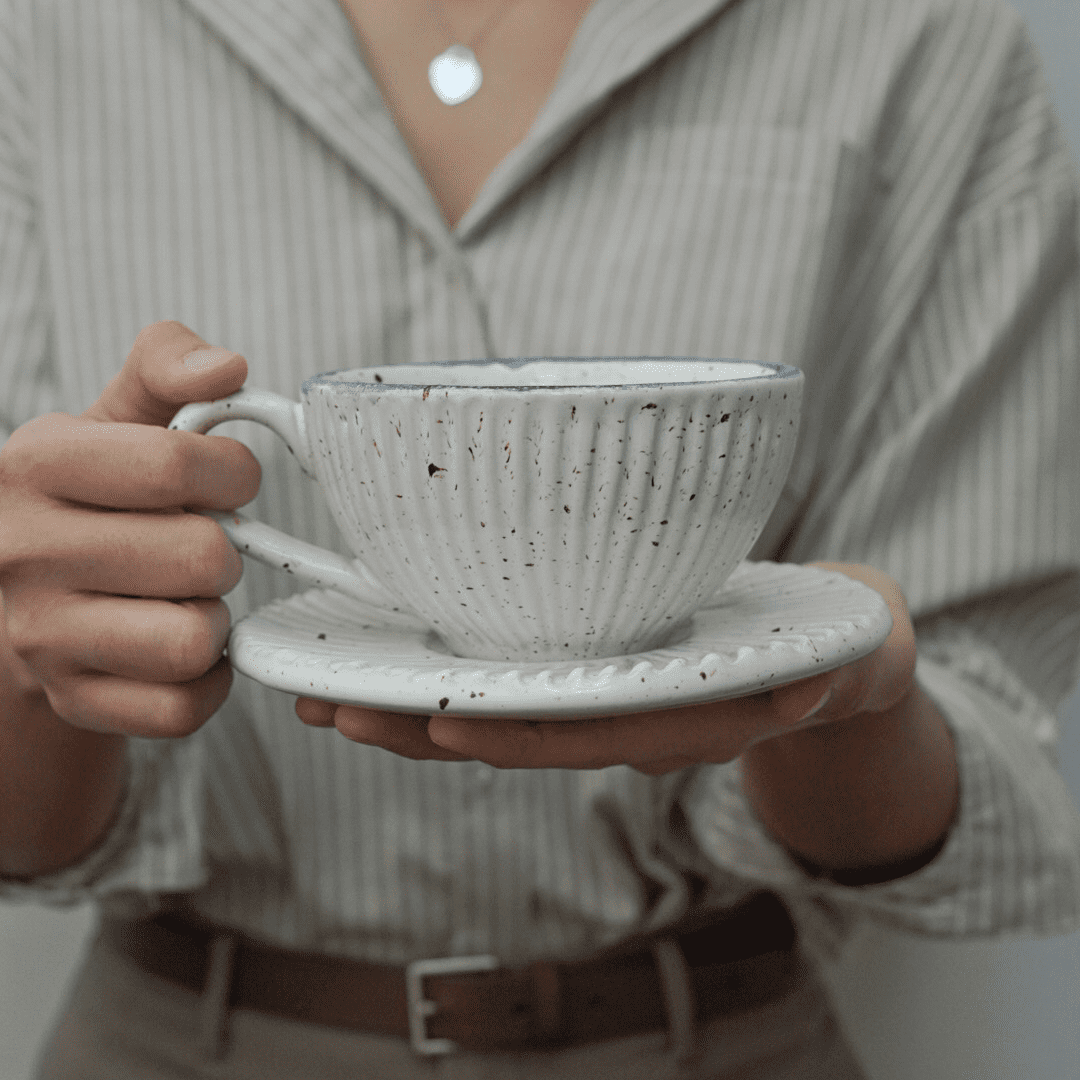 Mykonos Fluted Ceramic Mug